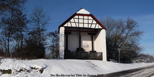 Hoch kreuz in Thr im Januar 2010